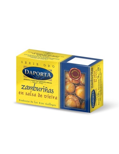 Zamburiñas con salsa de vieira